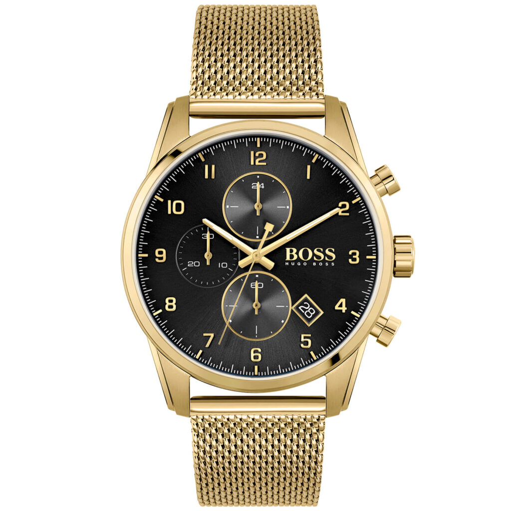 Мъжки часовник с хронограф и дата 44 мм Hugo Boss
